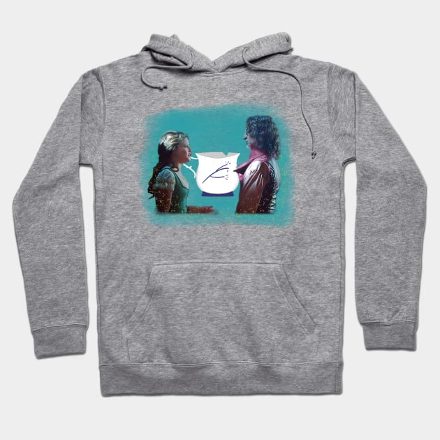 Rumbelle w/ Chipped Cup Hoodie by professionalfangrrl
